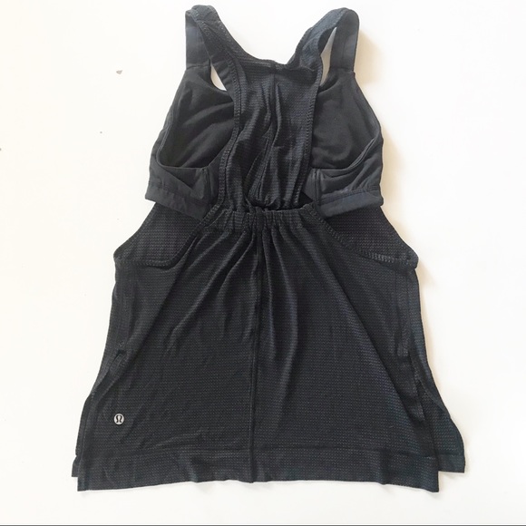 Lululemon Stash It Tank Black & Gold - Picture 8 of 16